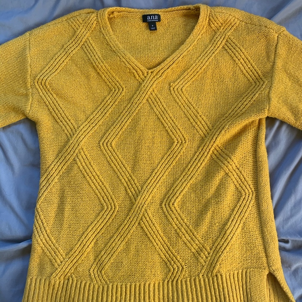 Yellow comforter sweater